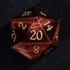 Red Tiger's Eye Gemstone Dice Set d20 - Gemstone Dice