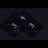 Blue Sandstone Gemstone Dice Set Sun Style d6 - Gemstone Dice