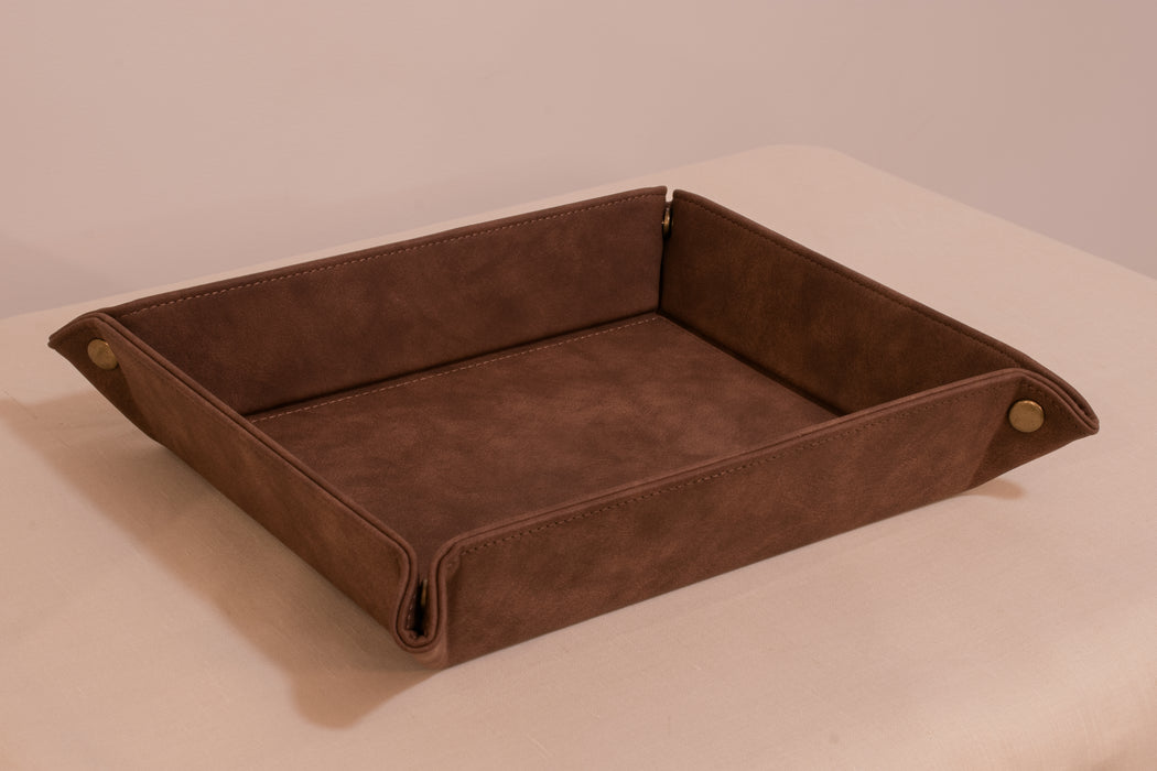 Premium Faux Leather Dice Tray - Gemstone Dice