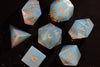 Opalite Gemstone Dice Set Moon Style - Gemstone Dice