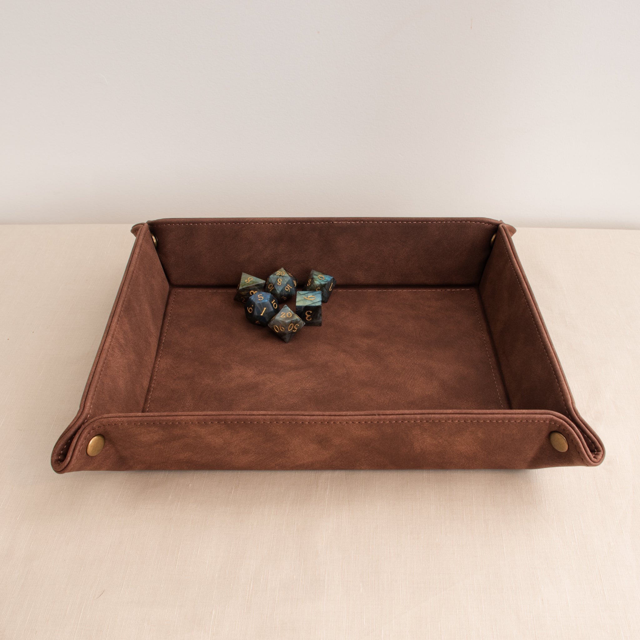 Premium Faux Leather Dice Tray