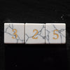 White Howlite Gemstone Dice Set d6 - Gemstone Dice